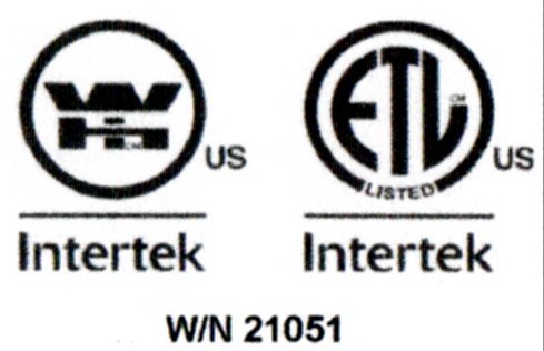 Intertek 3rd party listing