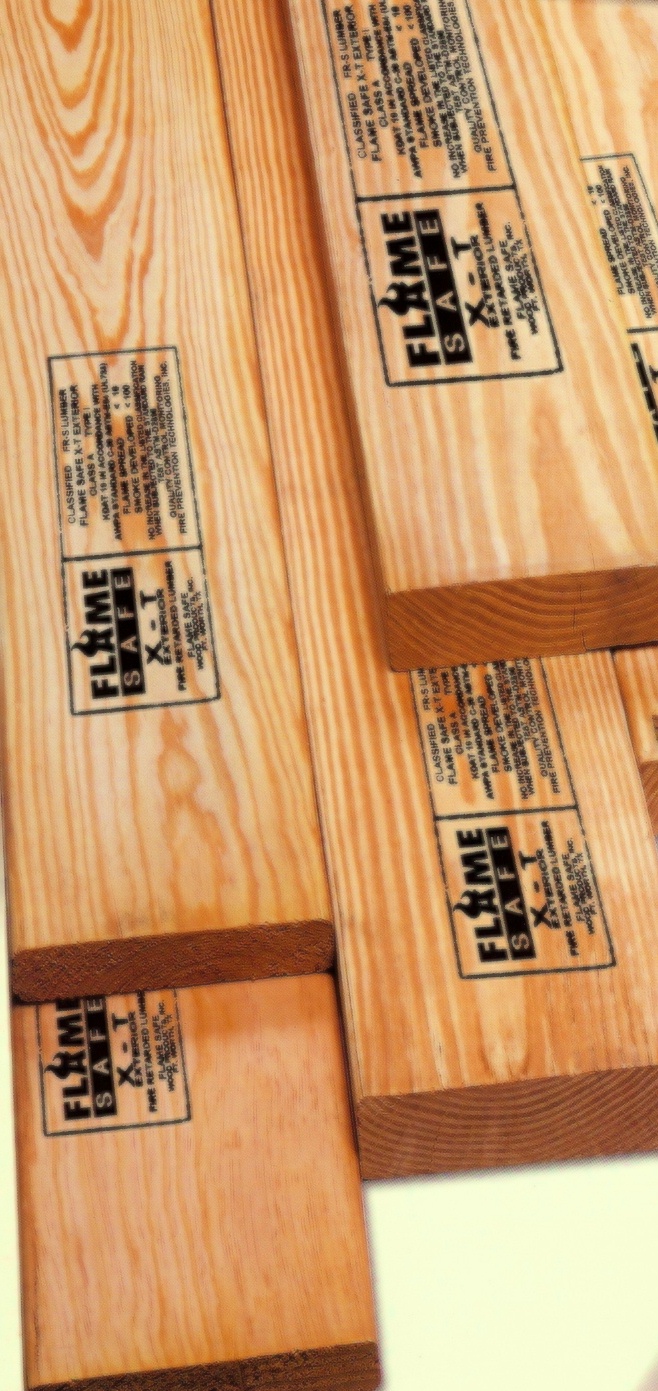Fire retardant lumber